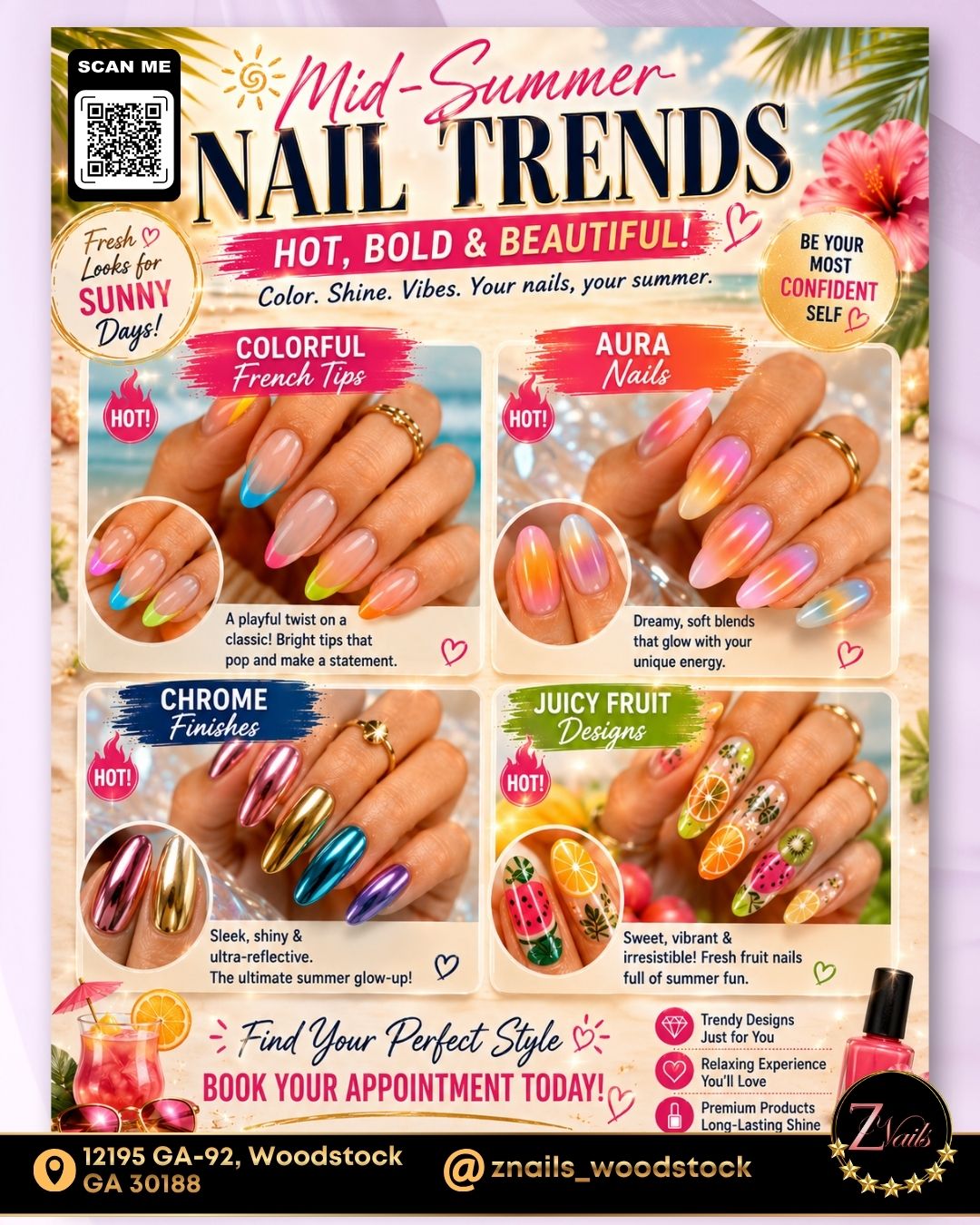 Z NAILS Woodstock, GA 30188